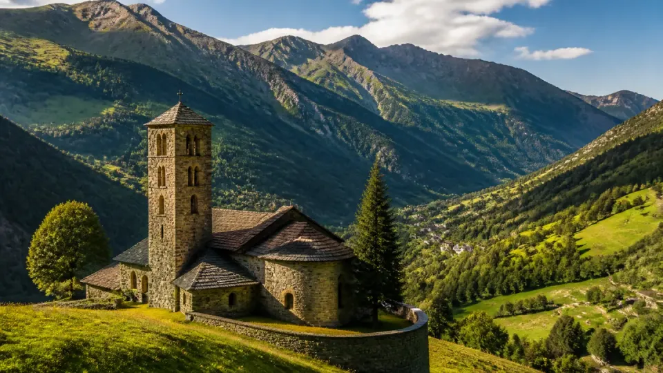 AI-generated travel scenery inspired by Andorra