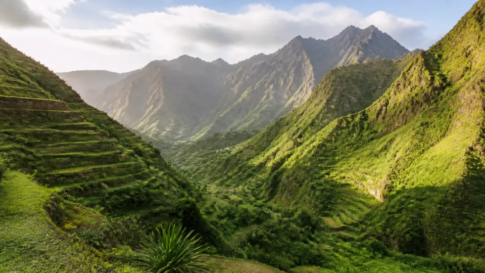 AI-generated travel scenery inspired by Cape Verde
