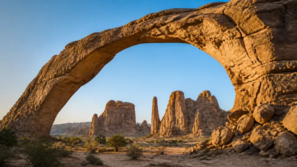 AI-generated travel scenery inspired by Chad