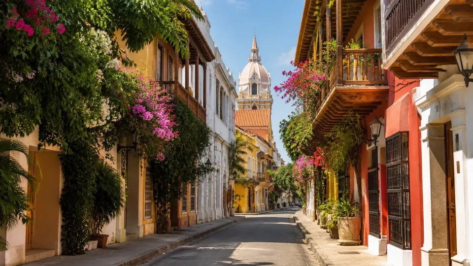 AI-generated travel scenery inspired by Colombia