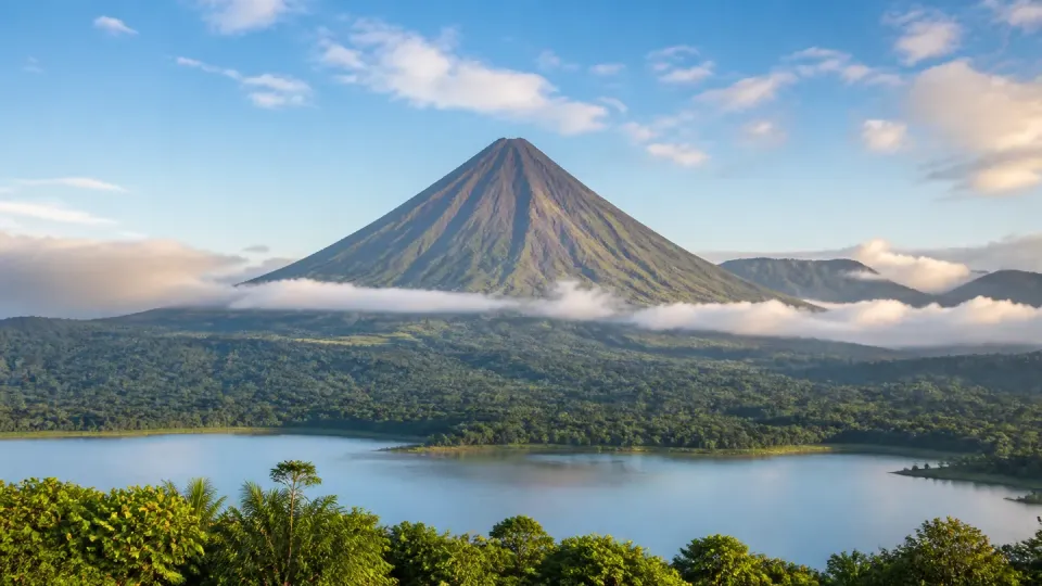 AI-generated travel scenery inspired by Costa Rica