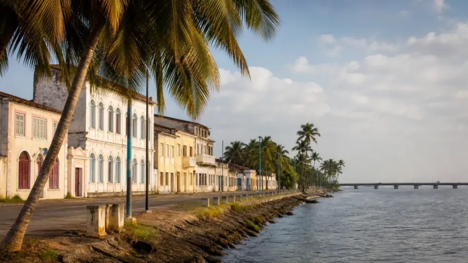 AI-generated travel scenery inspired by Côte d’Ivoire