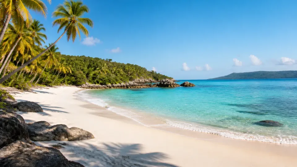 AI-generated travel scenery inspired by Dominican Republic