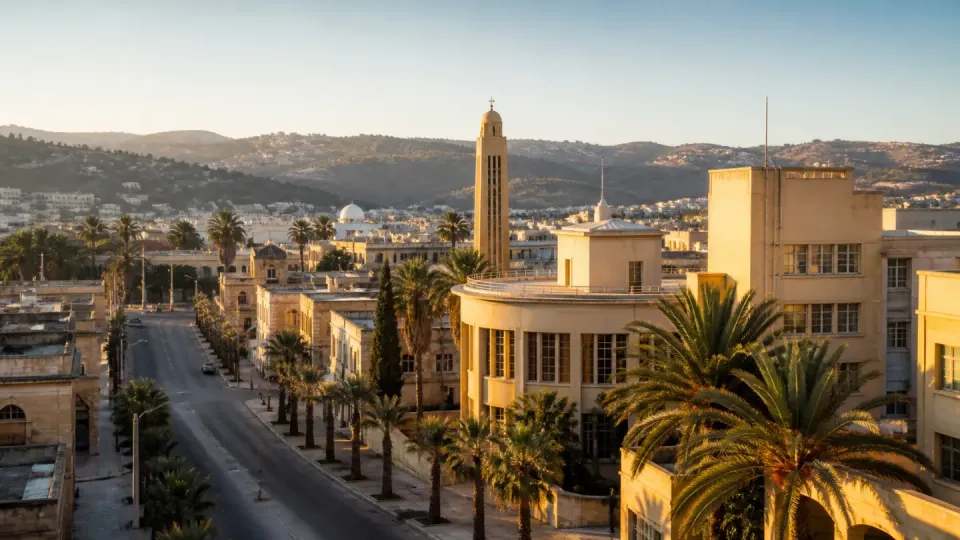 AI-generated travel scenery inspired by Eritrea