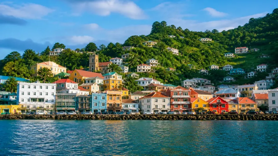 AI-generated travel scenery inspired by Grenada