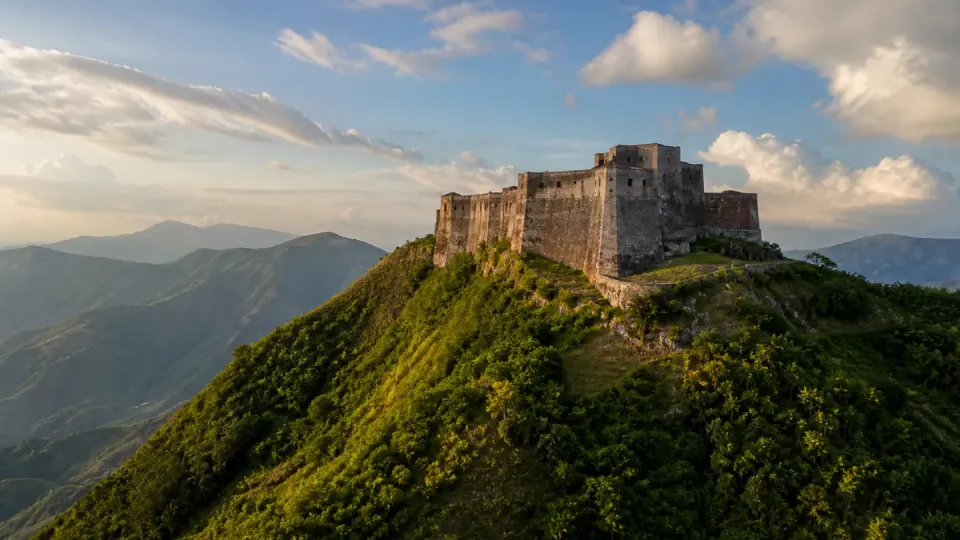 AI-generated travel scenery inspired by Haiti