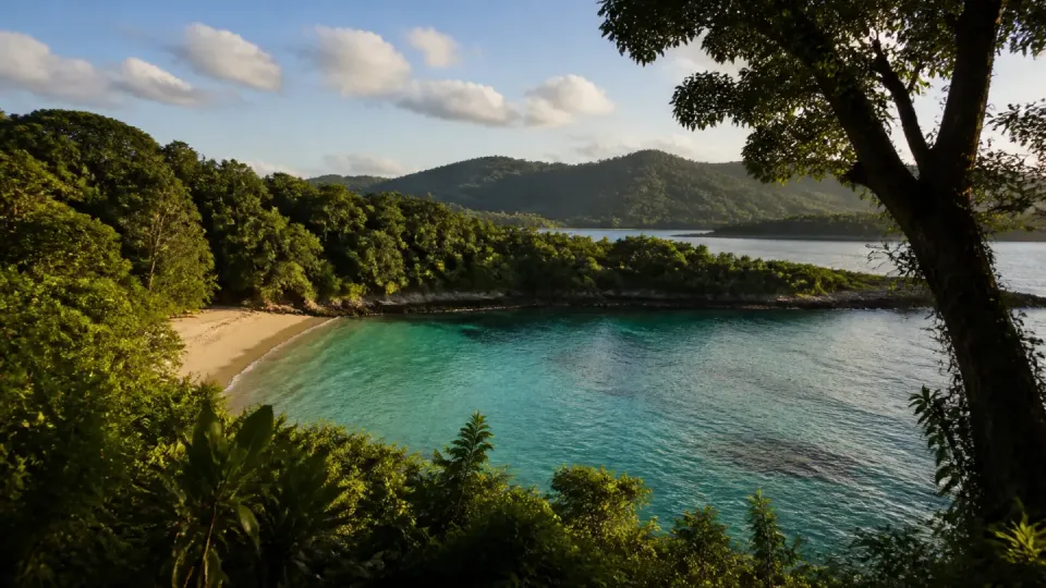 AI-generated travel scenery inspired by Jamaica