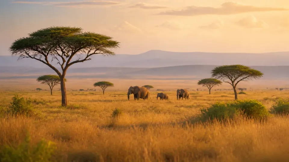 AI-generated travel scenery inspired by Kenya