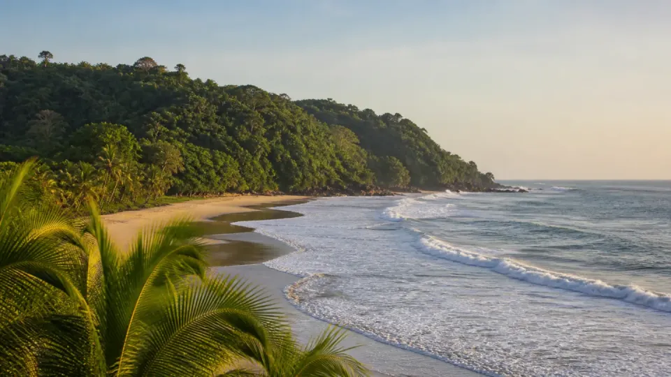 AI-generated travel scenery inspired by Liberia
