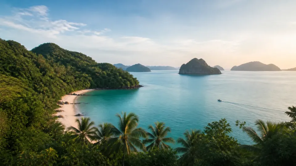 AI-generated travel scenery inspired by Malaysia