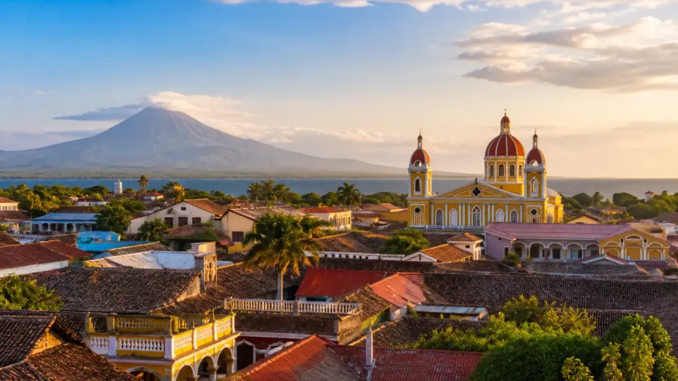 AI-generated travel scenery inspired by Nicaragua