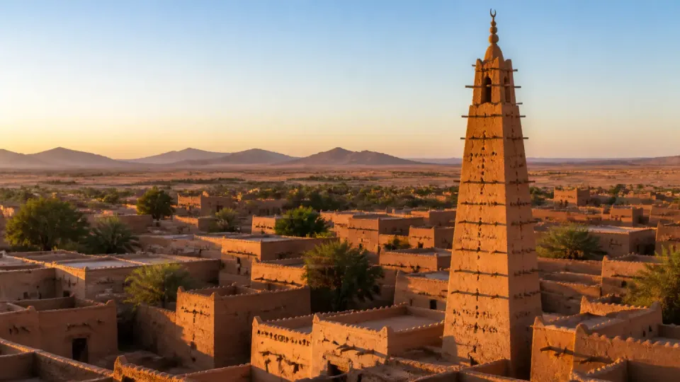 AI-generated travel scenery inspired by Niger