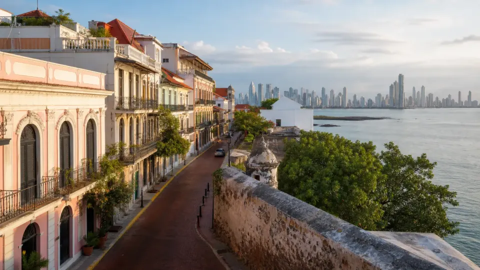 AI-generated travel scenery inspired by Panama