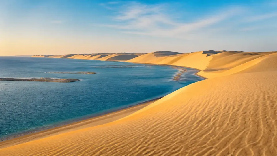 AI-generated travel scenery inspired by Qatar