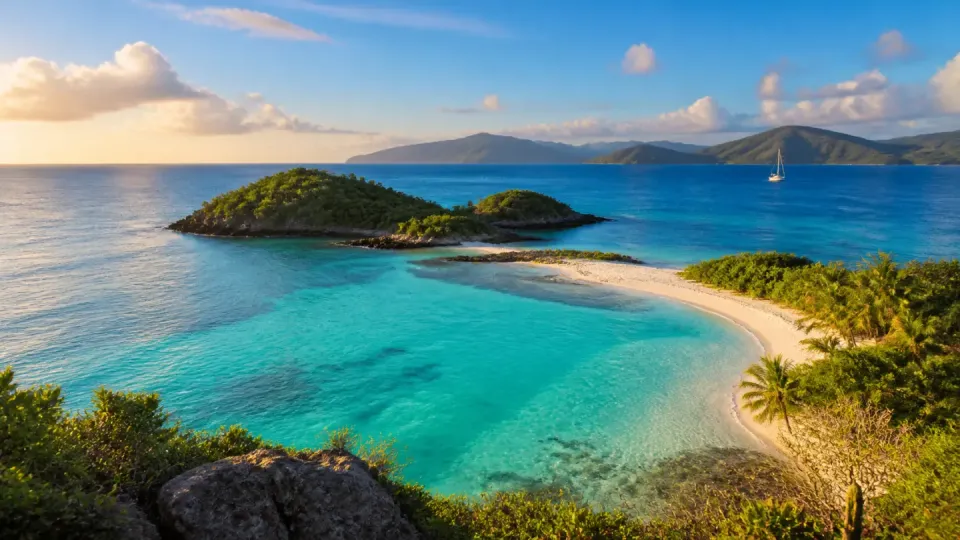 AI-generated travel scenery inspired by Saint Vincent and the Grenadines