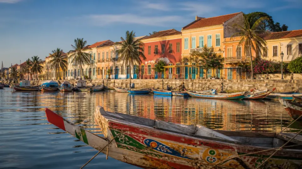 AI-generated travel scenery inspired by Senegal