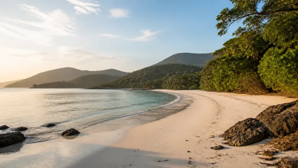 AI-generated travel scenery inspired by Sierra Leone