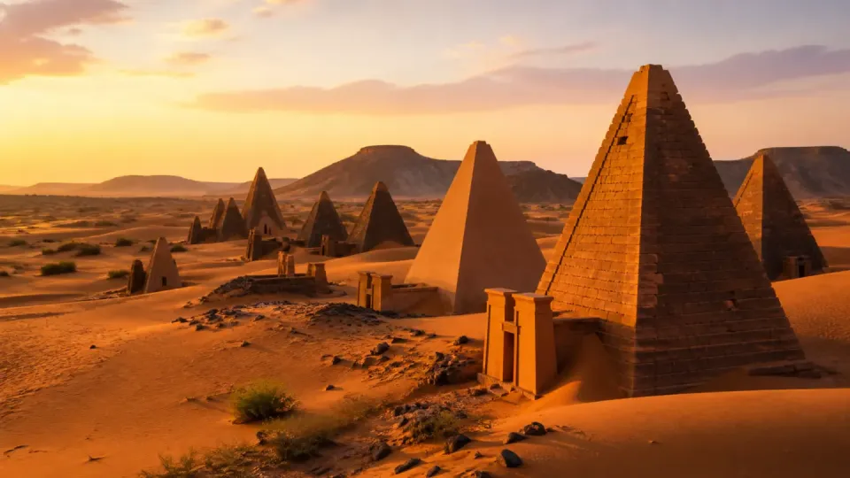 AI-generated travel scenery inspired by Sudan