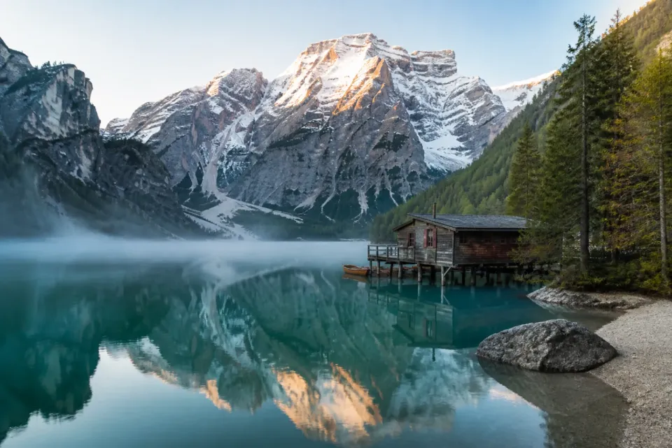 AI-generated travel scenery inspired by Switzerland