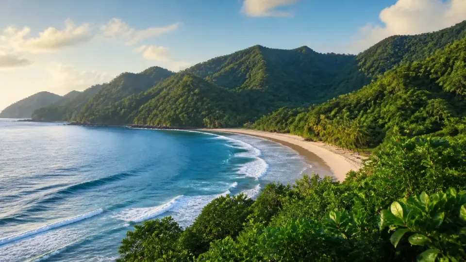 AI-generated travel scenery inspired by Trinidad and Tobago