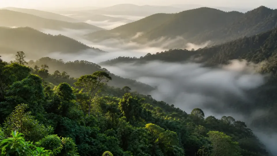 AI-generated travel scenery inspired by Uganda