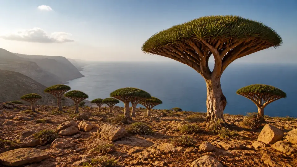 AI-generated travel scenery inspired by Yemen
